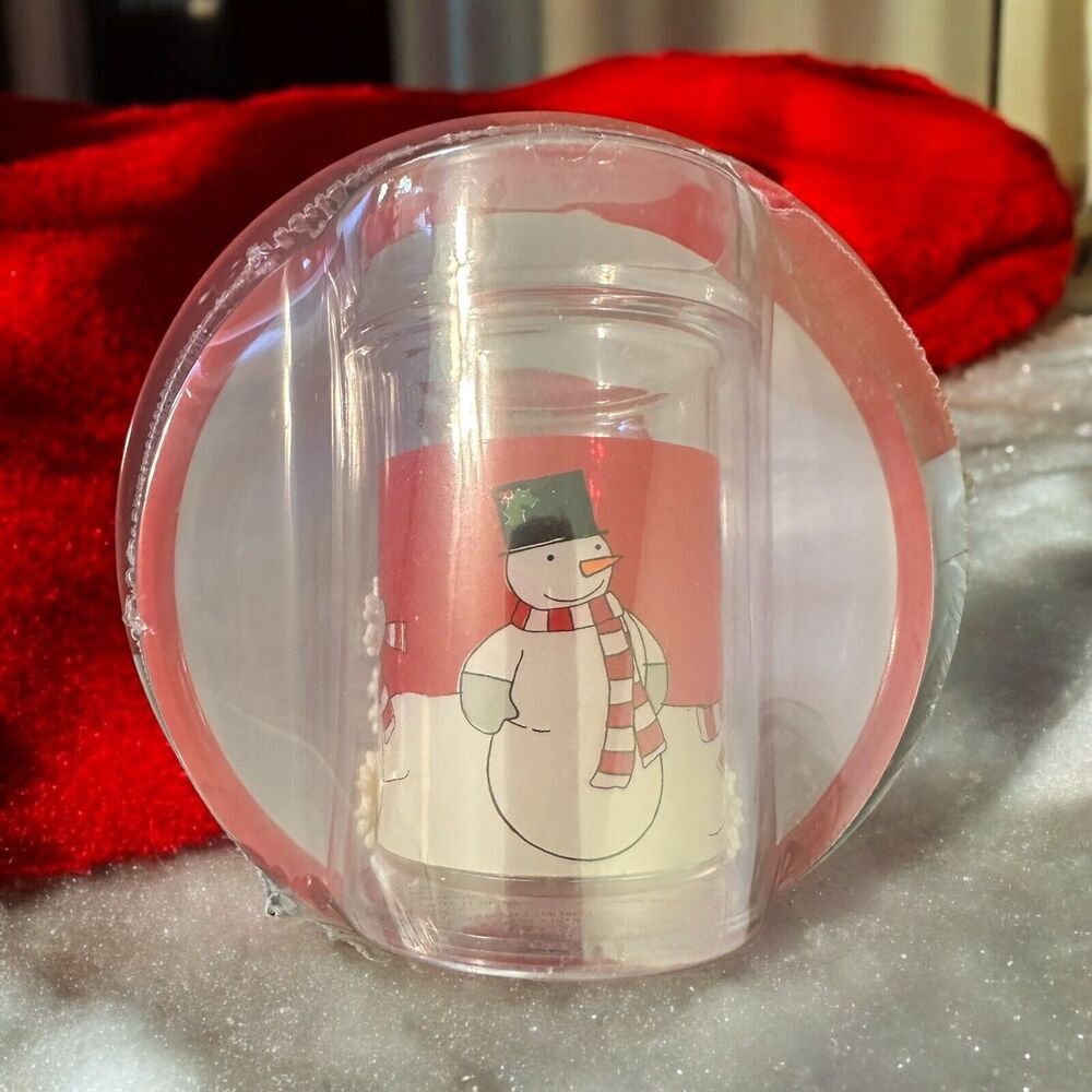 NEW ST. NICHOLAS SQUARE CHILDREN'S PLATE BOWL 8 OZ. FLOATER CUP SNOWMAN 3 PC SET